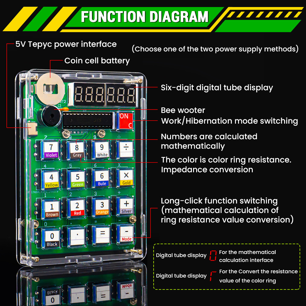 DIY Calculator Electronic Prod - Pcb Etching Kit reseña y precio