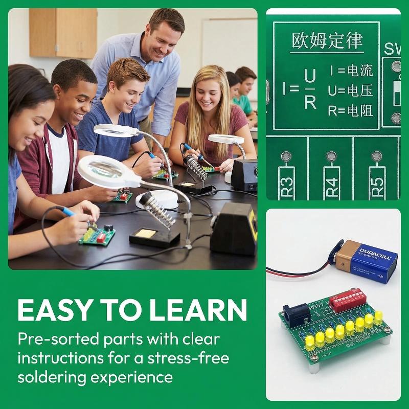 Student Electronic Soldering K - Diy Electronics Soldering Kit reseña y precio