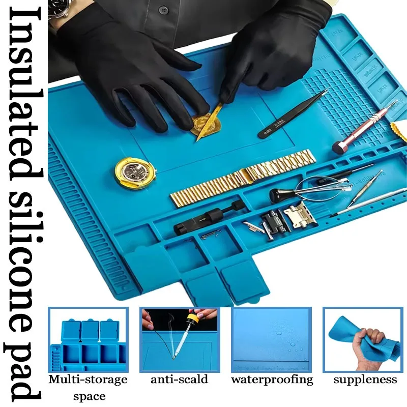 Anti-Static Silicone Soldering - Diy Electronics Workstation reseña y precio