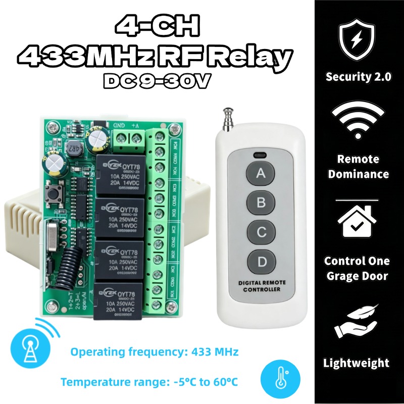 Universal Wireless Remote Cont - Rf 433Mhz Module reseña y precio