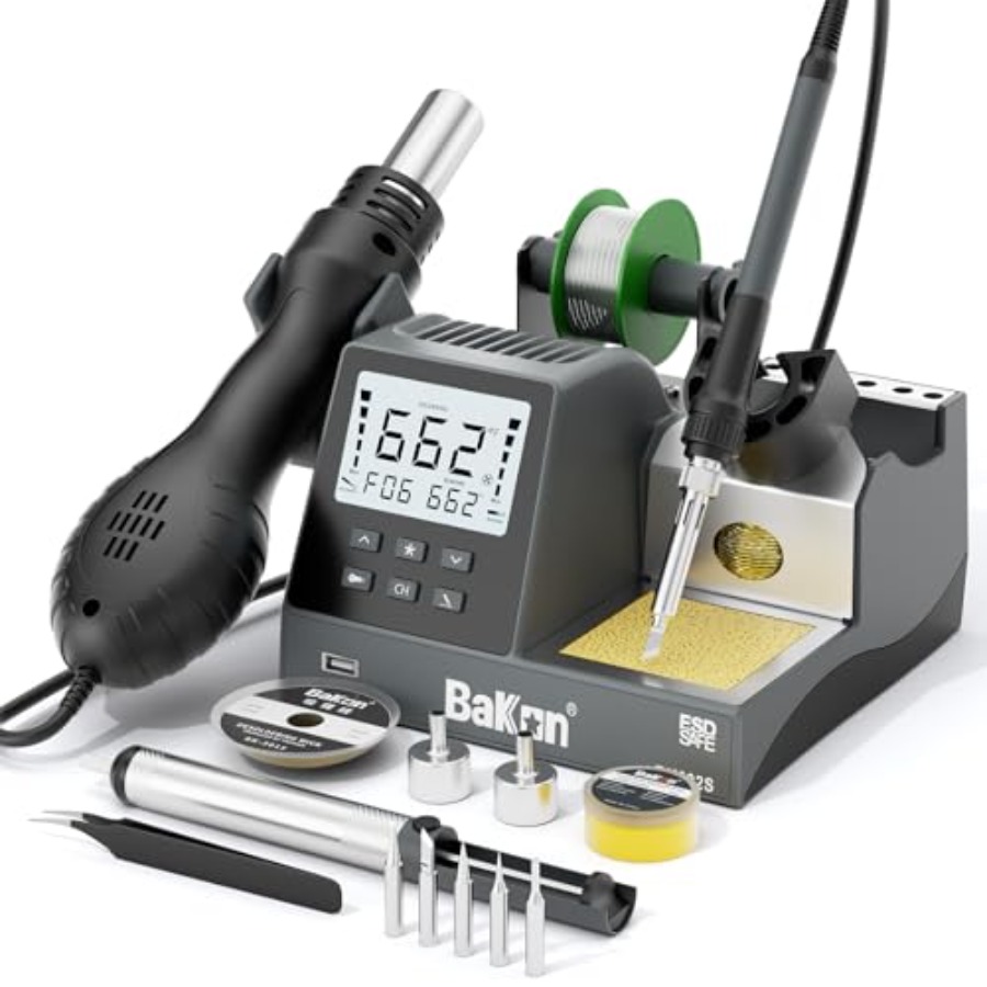 BK602S 2 in1 Soldering Iron Ho - Diy Electronics Workstation reseña y precio