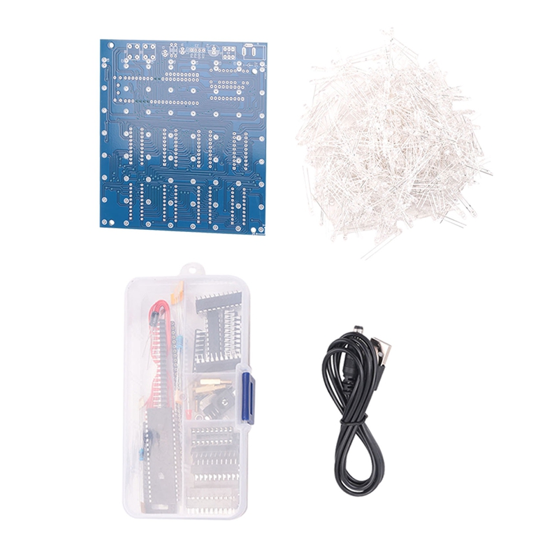New 3D8 8x8x8 3MM Squared LED  - Diy Electronics Cleaner reseña y precio