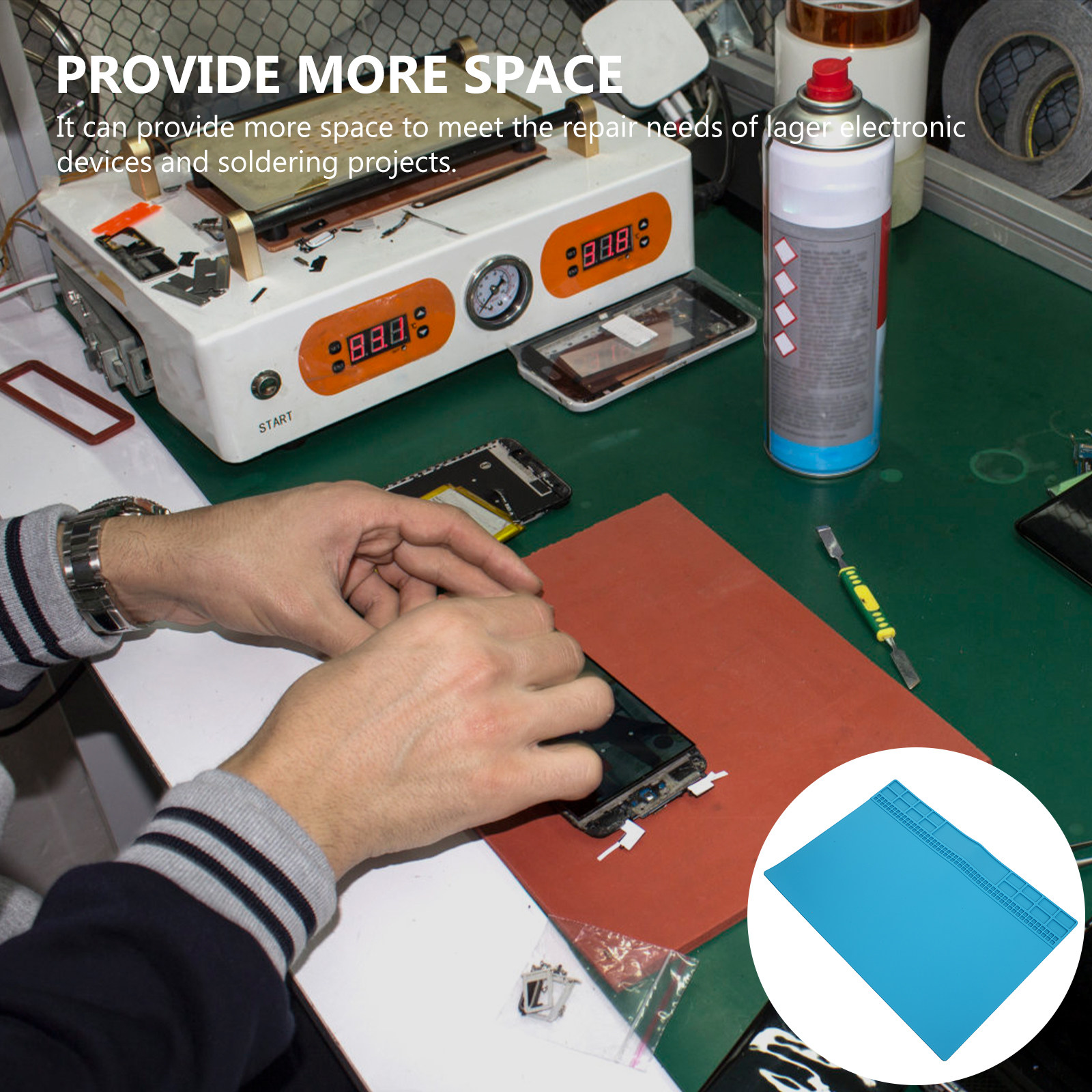 Silicone Repair Mat 30X20Cm He - Diy For Electronics reseña y precio