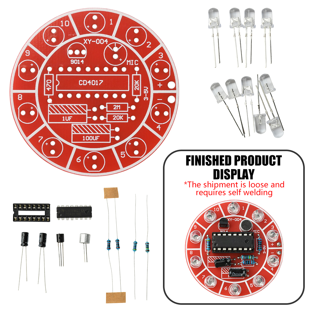 3–5V DC voice-controlled rotat - Diy Electronics Game reseña y precio
