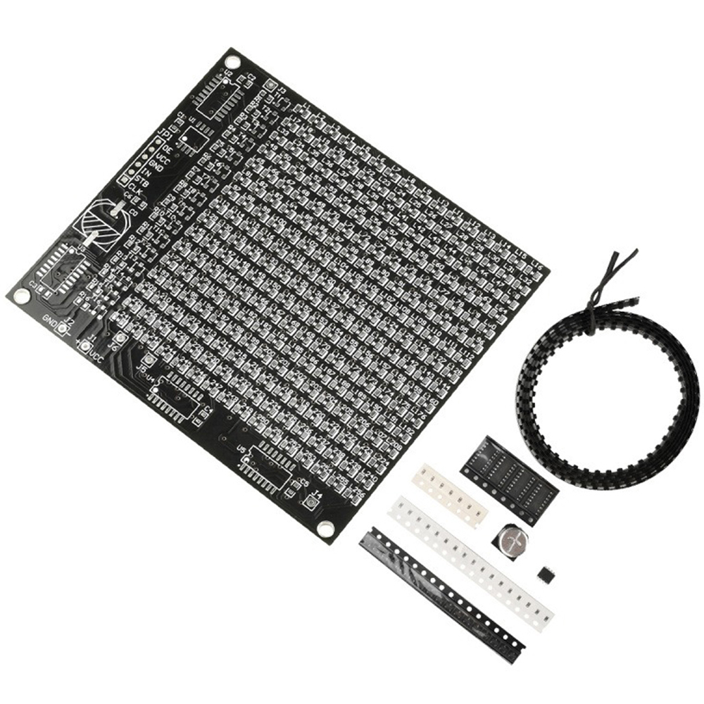 64/256 LED SMD Dot Matrix Adve - Diy Electronics Soldering Kit reseña y precio