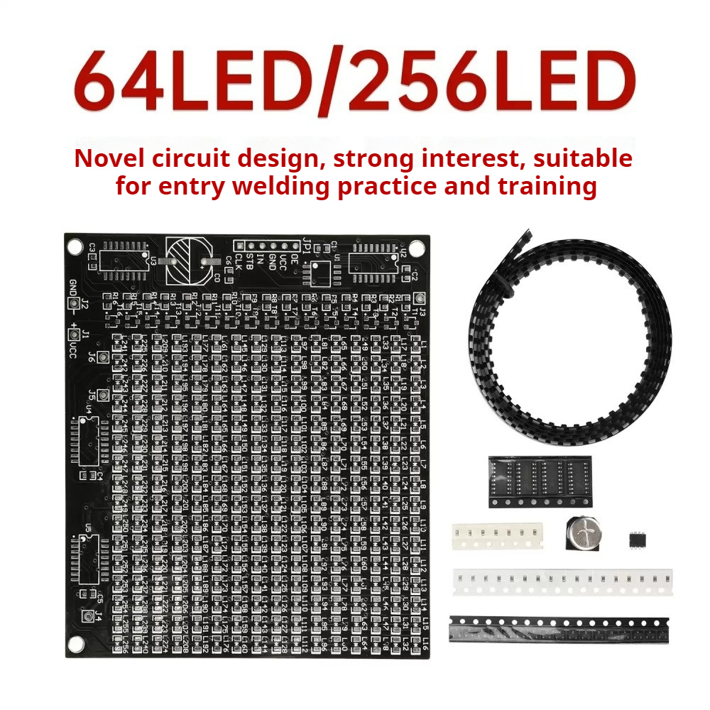 64/256 LED SMD Dot Matrix Adve - Diy Electronics Soldering Kit reseña y precio